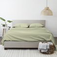 thumbnail image 4 of Linen Market 4 Piece Sheet Set Patterned, California King, Puffed Chevron Sage, 4 of 5