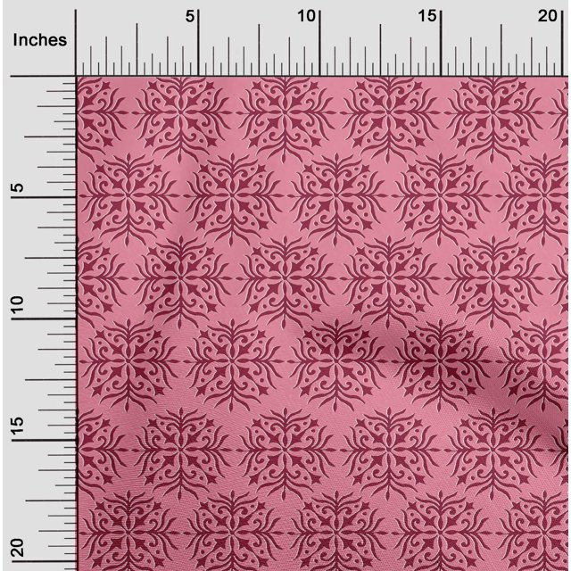 oneOone Tissu en Coton Imprimé Floral pour Artisanat, Largeur 56 Pouces