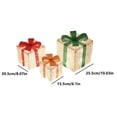 thumbnail image 3 of Matoen12 New Christmas Gift Box Three-piece Set Folding Luminous Light String Holiday Props Gift Box Ornaments Decorative Lights, 3 of 7