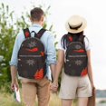 thumbnail image 4 of Vsdgher Christmas Gnomes In Red Hats Print Canvas Backpack Travel Rucksack Unisex Knapsack 15.7/17.7Inch Laptop Backpack for Work,College-Medium, 4 of 5