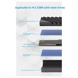 New M.2-11 Radiator Solid State Drive M2 Cooling Hard Drive 2280 SSD Dedicated Hard Drive Radiator Desktop