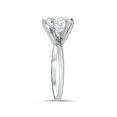 thumbnail image 2 of Bague de Fiançailles Solitaire en Diamant Rond 3 Ct en Or Blanc 14 K, 2 of 3