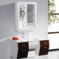 thumbnail image 2 of Gymax Armoire-Miroir de Salle de Bain Murale Rangement de Médicaments de Cuisine Tablette Ajustable, 2 of 10