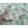 thumbnail image 4 of oneOone Silk Tabby Fabric Leaves Block Fabric Prints By Yard 42 Inch Wide, 4 of 4
