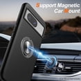 thumbnail image 4 of KOMI for Google Pixel 8 Case, Slim Fit Case for Pixel 8 with Ring Holder Kickstand [Military Grade Drop Tested] [TPU+PC] Dual Layer Shockproof Protective Phone Case for Google Pixel 8, Black, 4 of 5