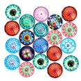 thumbnail image 2 of yuksok 20pcs Mixed Glass Dome Flatback Cabochons Embellishment Scrapbooking 18mm, 2 of 9
