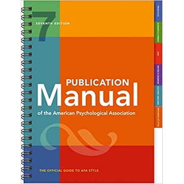 Manuel de Publication de la Psychologie Américaine... Reliure Spirale 2019 par American Psychological Association