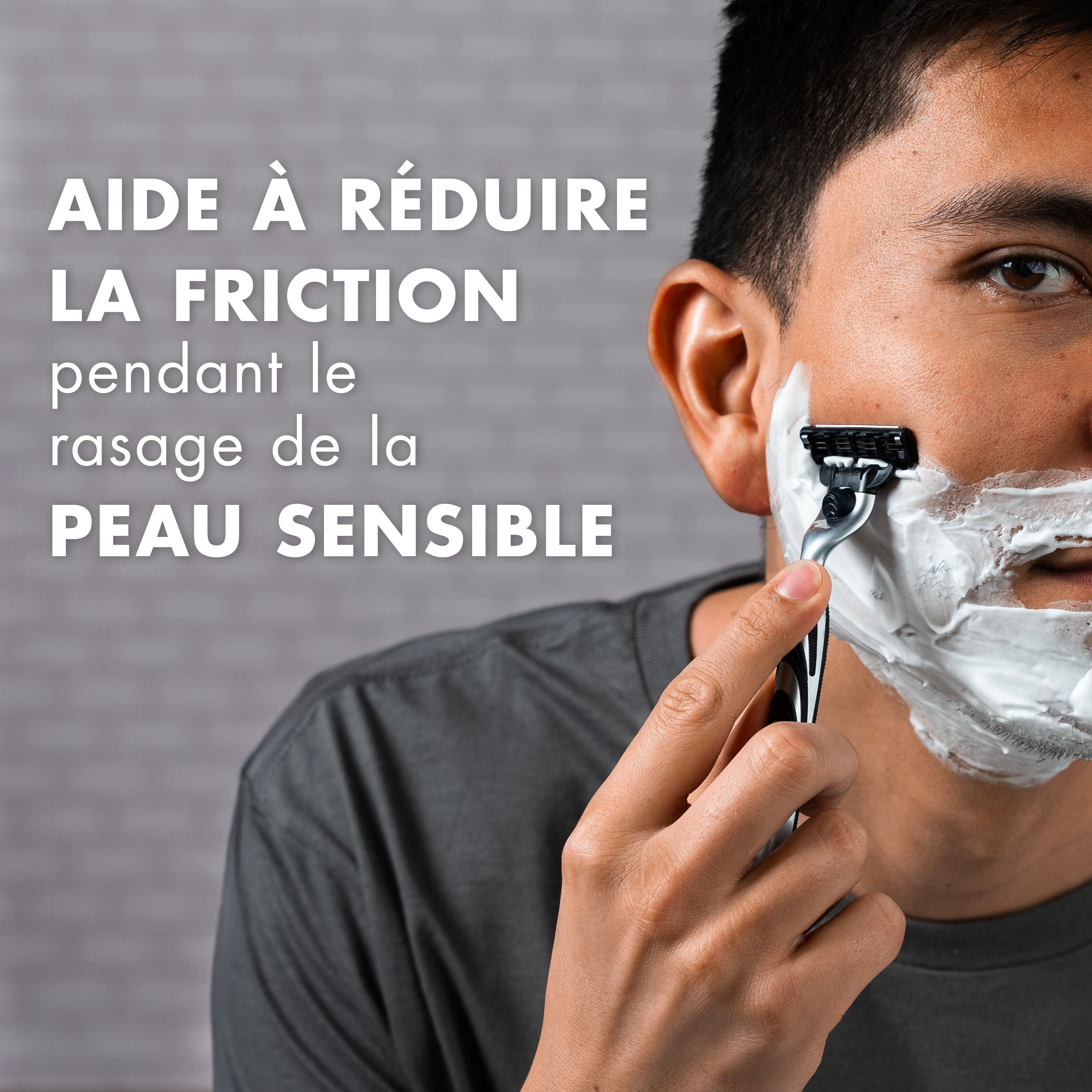 Mousse à raser pour hommes Gillette Foamy peau sensible