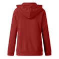 thumbnail image 4 of TIMIFIS Chandails à Capuche Zippés pour Femmes à Manches Longues d'Automne Surdimensionnés Décontractés Chandails Veste d'Entraînement Haut à Capuche-Rouge-0-Lfall, 4 of 5