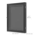 thumbnail image 3 of HOMCOM Jersey Display Frame Case, Acrylic Sports Shirt Shadow Box Baseball, 3 of 10