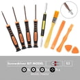 thumbnail image 4 of TSV T6 T8 T10 Screwdriver Repair Tool Set Fit for Xbox One, Xbox 360, PS3, PS4, PS5 Controller, Cross Screwdriver, Security Torx Magnetic Screwdriver Kits with Pry Tools, 4 of 6