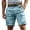 Sky Blue, variant on Tumotour Cargo Shorts For Men Summer Sports Casual Wild Solid Color Outdoor Work Relaxed Work Shorts With Multi-Pockets