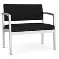 thumbnail image 1 of Lenox Steel Reception Waiting Room Bariatric Chair / Silver Steel / Black, 1 of 5