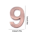 thumbnail image 3 of Address Numbers for Housesmodern House Numbers Mailbox Numbers 0-9 Self-Adhesive Street Door Home Address Metal Numbers for Outside Or Inside Signs Easy Install, 3 of 9