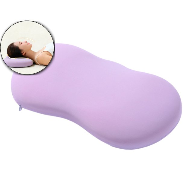 Cervical Pillow for Neck Pain Relief – Low Profile Memory Foam Contour Pillow for Side & Back Sleepers