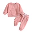 thumbnail image 2 of PENGXIANG Ensemble de Chandail à Col Rond d'Hiver pour Tout-Petites Filles, Tenue de Survêtement Décontractée pour Nourrisson 2 Pcs, Chandail Chaud d'Automne et Pantalon, Pantalon de Survêtement, Taille 0M-3T, 2 of 8