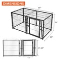 thumbnail image 3 of Grande Cage pour Chien Pliable – Chenil en Métal Robuste de 48 Pouces avec Porte Verrouillable (Usage Intérieur/extérieur), 3 of 7