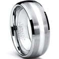 thumbnail image 1 of 8MM Dome Men's Tungsten Carbide Ring Wedding Band size 12.5, 1 of 5