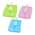 thumbnail image 2 of 3 Pcs Clothes Peg Bag Storage Basket with Hooks Hanging Net Storage Portable Multipurpose Storage Bag for Bathroom Wardrobe Laundry Basket, 2 of 9