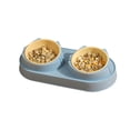 thumbnail image 1 of Pet Food Bowl Set, Exquisite Large Caliber Portable Double Cat Bowl  For Dog, 1 of 8