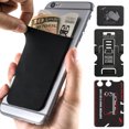 thumbnail image 1 of Gecko Travel Tech Phone Wallet - Stick On Card Holder Wallet for Cell Phones - Adhesive Card Pocket - BLACK BLANK, 1 of 1