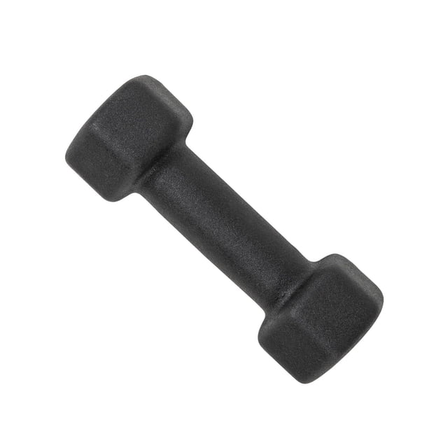 CAP Haltère Barre Noir en Néoprène 4 Lb Simple avec Têtes Hexagonales et Poignée de Diamètre Moyen pour une Prise Sécurisée, Enduit de Néoprène durable pour Empêcher le Roulis, Convient à l'Entraînement de Force, aux HIITs et aux Exercices cardio Ciblant les Grands Groupes Musculaires.