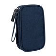 thumbnail image 2 of GROWTH TANK Travel Cable Organizer Electronics Accessories Organizer for Cord Data Cable Large Navy Blue, 2 of 9