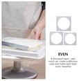 thumbnail image 3 of Miangastore 2pcs Layer Cake Mold Square Acrylic Cake Board Cake Scraping Plate Cake Tools, 3 of 8