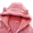 thumbnail image 3 of IROINID Discount Baby Bodysuit Long Sleeve Newborn Baby Fleece Footie Snowsuit Winter Bunting Onesies Cartoon Warm Hooded Romper Jumpsuit Outfits For Girls Boys,Pink, 3 of 8