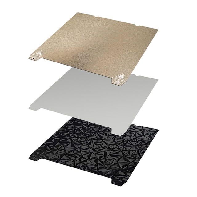 Plaque de Construction PEI/PEO Lit d'Impression 3D surface PEI Texturée + surface PEO Lisse Plateforme flexible en Acier à Ressort Magnétique Compatible avec les Imprimantes 3D Ender-3 S1/Ender-3 S1 Pro/Ender-5 S1/K1 - 235*235 mm
