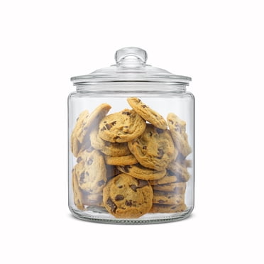 Bocal de rangement en verre avec couvercle hermétique – 1 gallon – Ensemble de 1