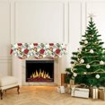 thumbnail image 4 of Décorations de Noël pour la Maison Hiver Sangle de Cheminée de Noël Fond en Tissu Foulard de Cheminée Décorée des Fêtes Décorations de Noël pour Arbre, 4 of 6