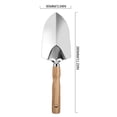 thumbnail image 3 of Wooden Handle Stainless Steel Garden Planting Tools For Growing Vegetables Growing Flowers And Pulling Weeds Household Shovel Rake, 3 of 9