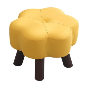 tredstone Petit Repose-Pieds Tabouret Ottoman Élégant et Confortable pour Bureau Canapé Jaune Appartement
