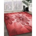 thumbnail image 3 of Ahgly Company Tapis Rectangulaire Lavable en Machine Rouge Transitionnel, 7 Pieds x 10 Pieds, 3 of 7