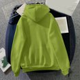 thumbnail image 4 of SDNall Hauts à Manches Longues pour Femmes Mode Classique Solide à Capuche avec Poche Sweat-Shirts, 4 of 9