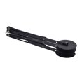 thumbnail image 1 of 3 Wheel Stainless Steel Pastry Cutter, Safe Wing Nut Adjustable Pizza Slicer Save Time Accurate  For Dough For Pizza For Baking Stainless Steel,Black Non Stick, 1 of 8