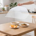 thumbnail image 1 of Reusable Mesh Food Cover Foldable Screen Protector for Cakes Fruits Picnic BBQ and Indoor Outdoor Dining, 1 of 3