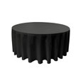 thumbnail image 2 of LA Linen TCpop132R-BlackP24 Nappe en Popeline de Polyester, Noire - Ronde de 132 Po, 2 of 4