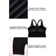 thumbnail image 4 of Charmo Women's Sporty One Piece Swimsuits Racerback Boyleg Bathing Suit, 4 of 7