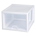 thumbnail image 2 of Sterilite Contenant de Rangement Empilable Modulaire à Boîte Simple de 27 Pintes Transparent (Lot de 12), 2 of 12