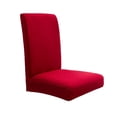 thumbnail image 4 of TopLLC Chair Covers for Dining Room, Stretch Solid Color Chair Slipcovers, Soft Breathable Dust-proof Spandex Decorative Seat Cover Elastic Removable Washable Universal Chair Protector for Kitchen, 4 of 6