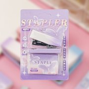 Tyidzon Mini Stapler with Staples, 2Pc Staplers for Desk, Ergonomic & Easy to Load Desktop Staplers, Heavy Duty Stapler for Elementary School Office Supplies