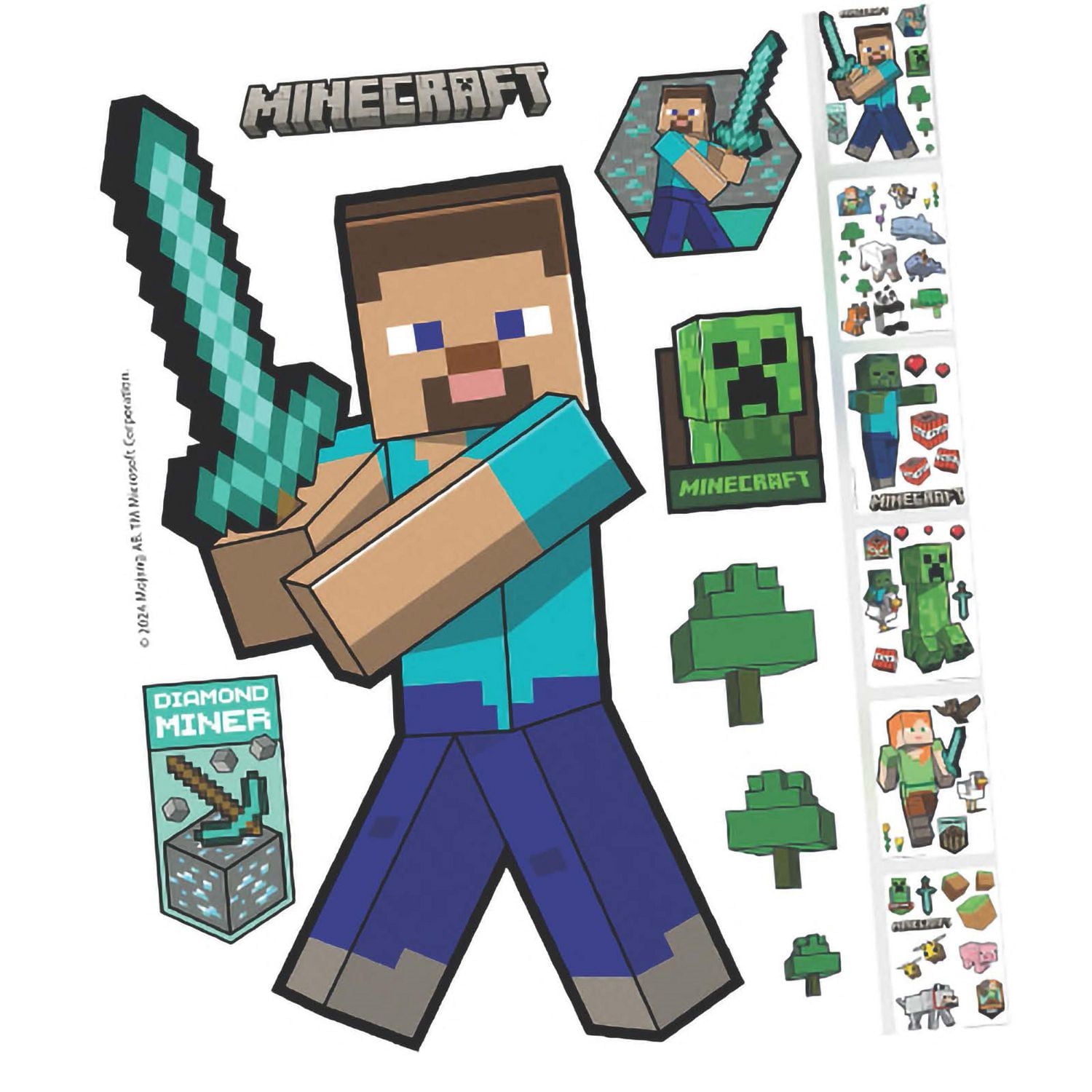 Autocollants muraux Minecraft