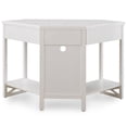 thumbnail image 3 of Bowery Hill Bureau d'Ordinateur de Bureau d'Angle en Bois Massif, Blanc, 3 of 10