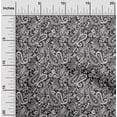 thumbnail image 2 of oneOone Rayon Dark Gray Fabric Paisley Sewing Material Print Fabric By The Yard 56 Inch Wide-VU, 2 of 5