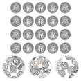 thumbnail image 2 of About 100pcs Round Beads Alloy Crucifix Jesus DIY Jewelry Making Spacer Beads, 2 of 4