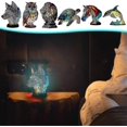 thumbnail image 4 of 3d Vintage Animal Table Lamp, Resin Stacked Night Light, Bohemian Resin Animal Table, 4 of 5