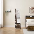 thumbnail image 4 of Bingirl 360 - Degree Swivel Mirror Jewelry Cabinet: 66 - Inch Full - Length Mirror with Standing Jewelry Armoire, Lockable, with Drawer and Wheels - Large Storage Capacity, 4 of 7