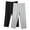Grey, variant on Cameland 2PC Cotton Capri Pajama Pants Womens Plus Size Elastic Waist Capris Cozy Soft Sleep Pjs Bottom Cropped Loungewear